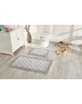 ÇAPA HOME PAMUK 2'Lİ BANYO PASPASI GRİ 8696474231596